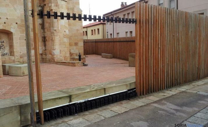 Tramo retirado para su tratamiento. 