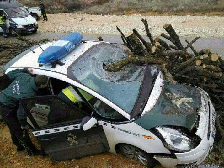 Otra de las imágenes del accidente.