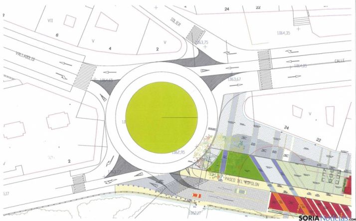 Plano de la futura rotonda.