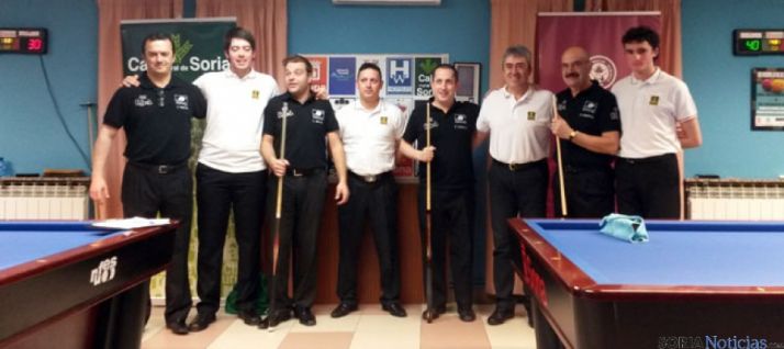 Equipo soriano del Numancia de billar