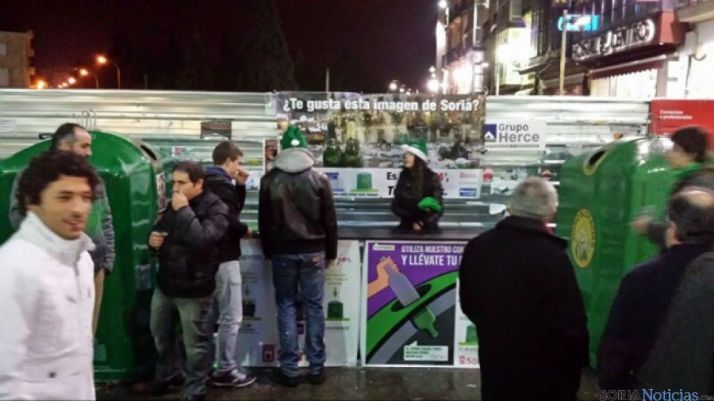 Campaña de reciclado de vidrio en Navidad