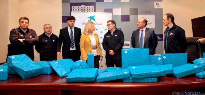 Entrega de regalos de la Caixa para niños sorianos