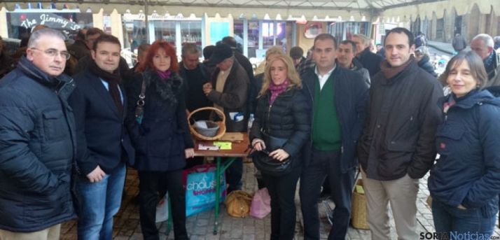 Delegación soriana en la feria de trufa de Sarlat 