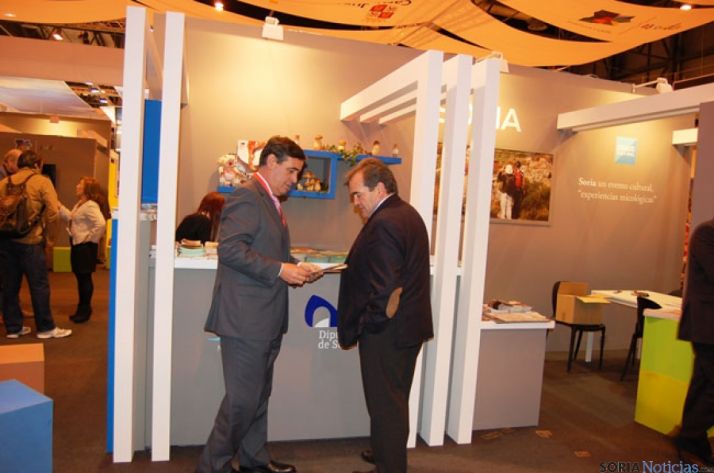 Antonio Pardo y Martín Casado, en el estand de Soria de Fitur
