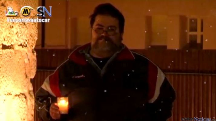 Óscar, en uno de los planos del vídeo Porque en Soria va a tocar