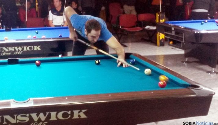 Carlos Cortés, en un receso del campeonato nacional.