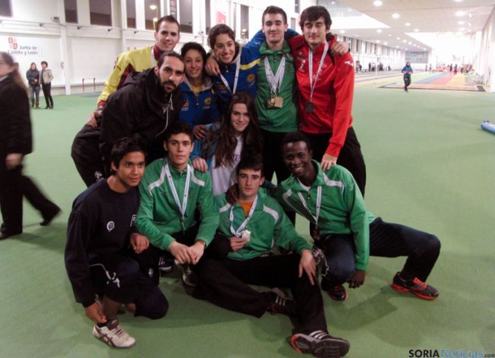 Atletas del CAEP que irán a Valladolid.