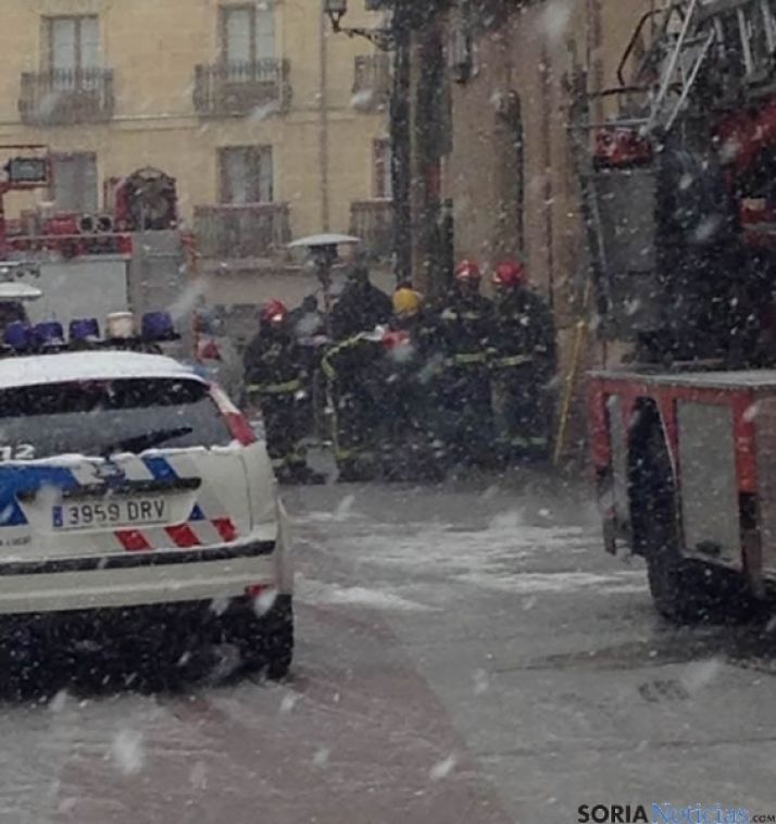Actuación de los bomberos