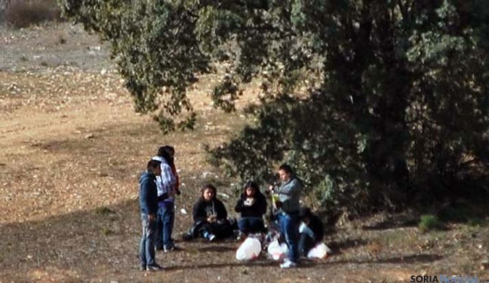 Jóvenes en el Jueves Lardero del año pasado.