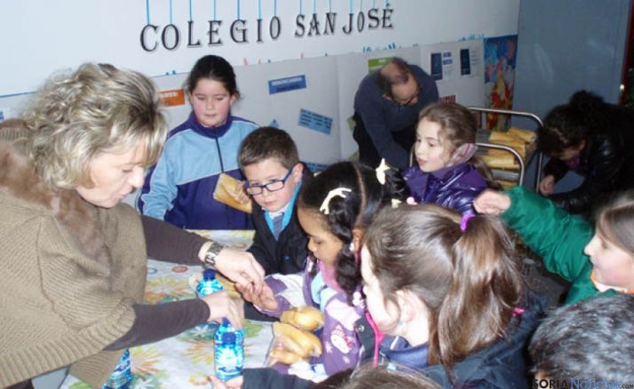 Niños del San José en la jornada. 