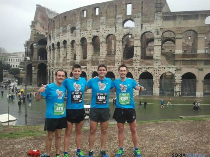 Atletas de Soria en Roma/Víctor Manuel