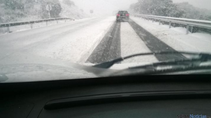 Puerto de Oncala, el martes 26 por la tarde