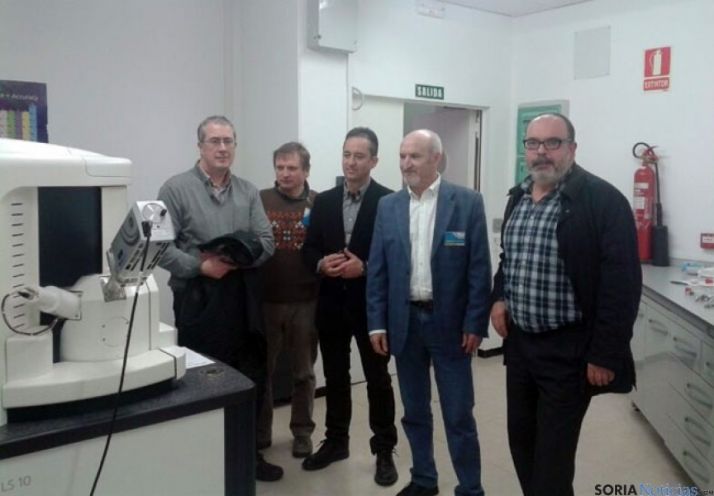 Responsables de COPISO en las instalaciones del CEDER