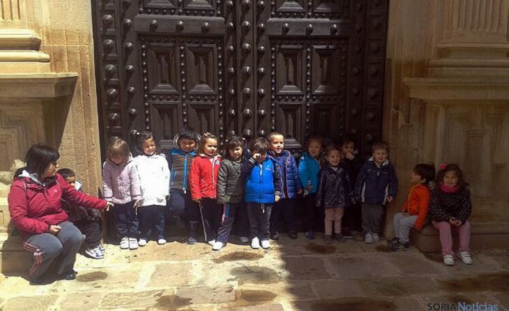 Los escolares de Escolapias en Ólvega. / SN