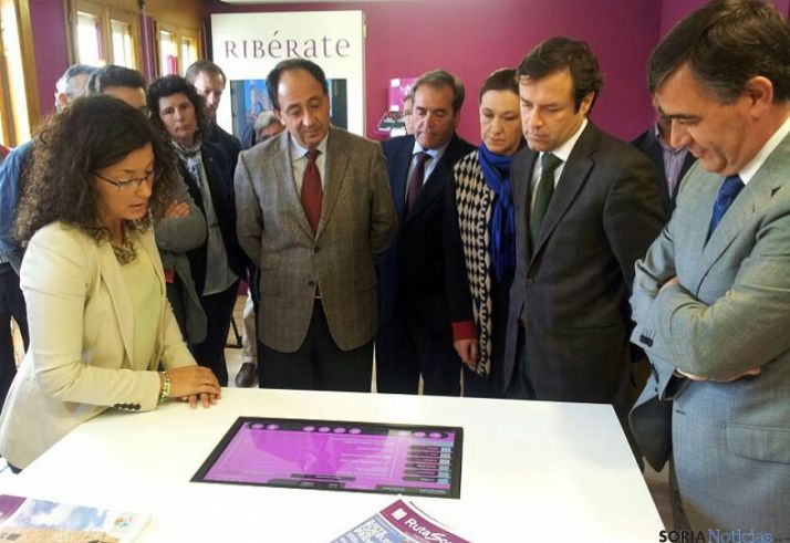 Un momento de la inauguración de la oficina. 