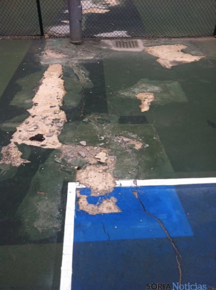 Estado lamentable de las pistas