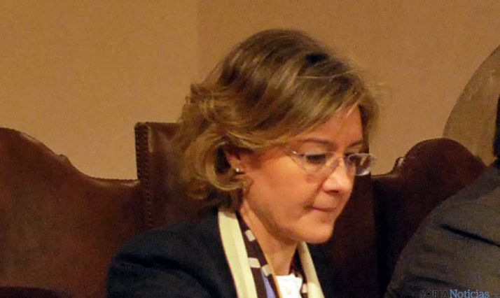 Isabel García Tejerina, en una visita a Soria.