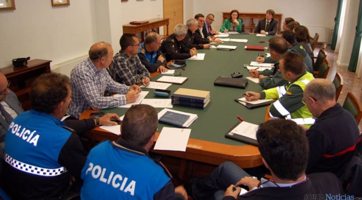Sesión de la Junta Local de Seguridad este jueves.