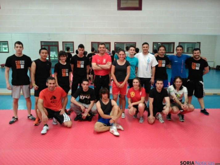 Participantes en el seminario de boxeo