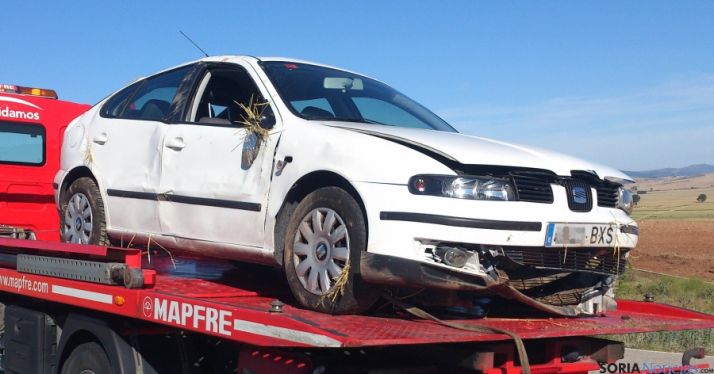 El vehículo, poco después del siniestro. / SN