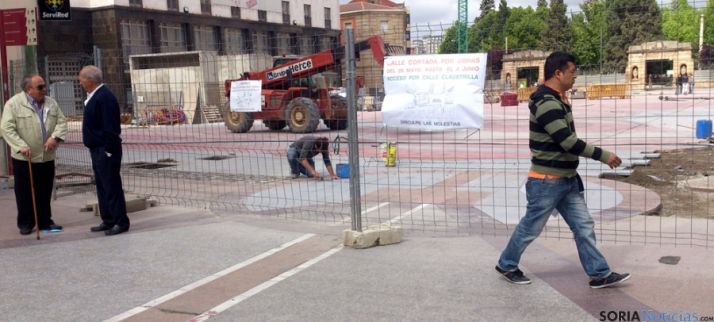 Imagen de la plaza de Mariano Granados este miércoles