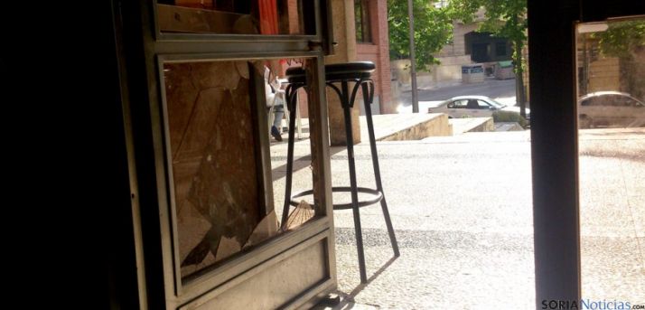 El cristal fracturado en el robo. / SN