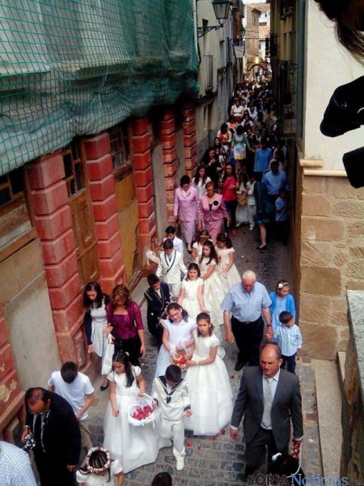 Distintos momentos de la mañana en Ágreda.