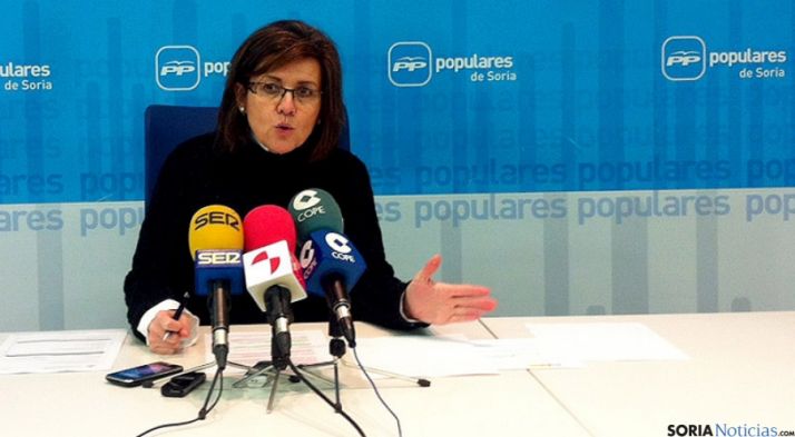La presidenta del PP soriano, Marimar Angulo. 