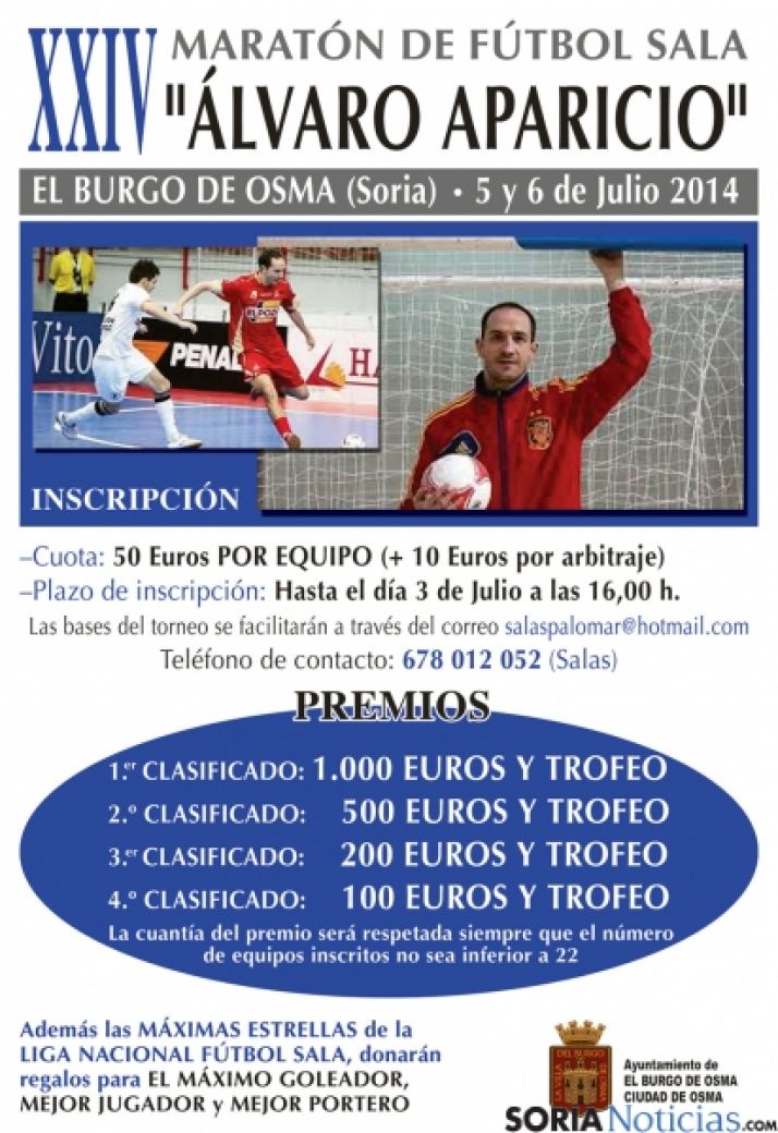 Cartel del torneo en el Burgo. 
