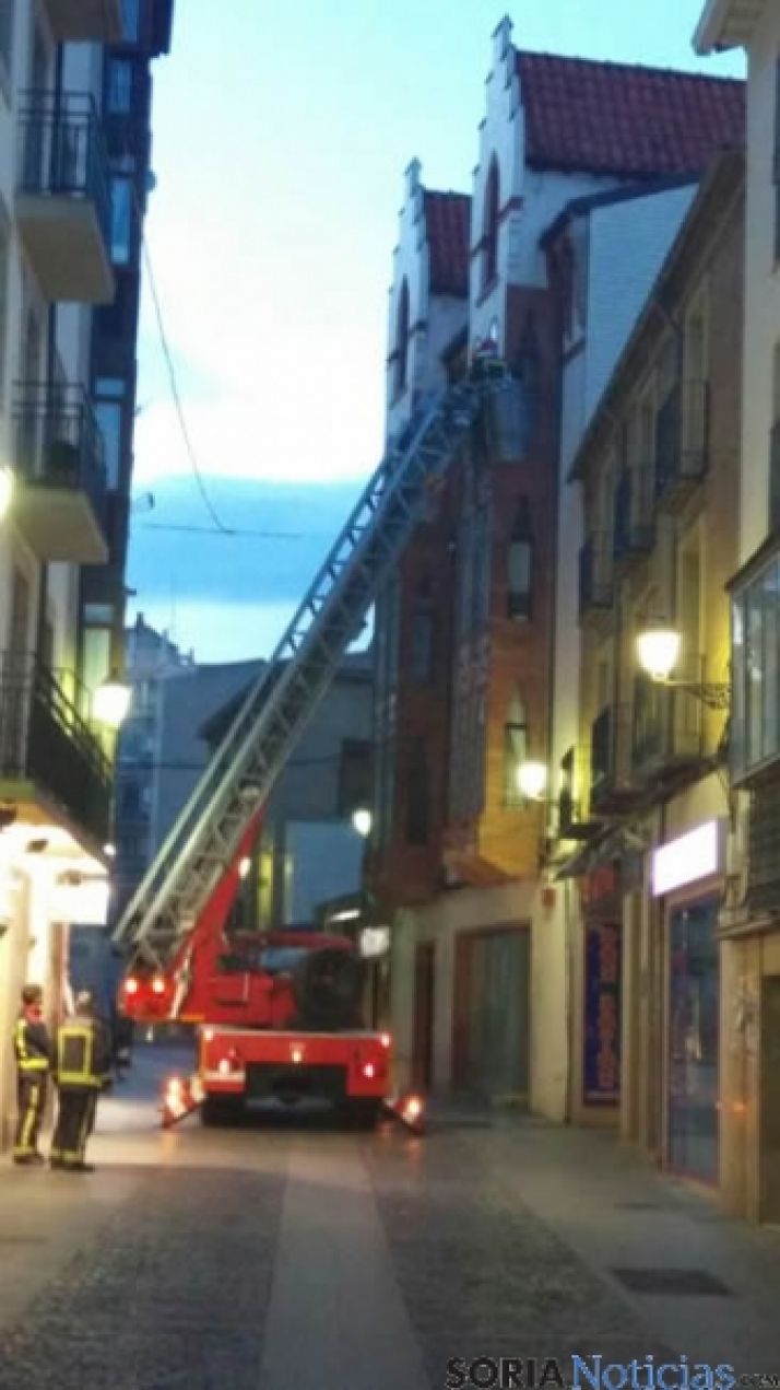 Intervención de los bomberos