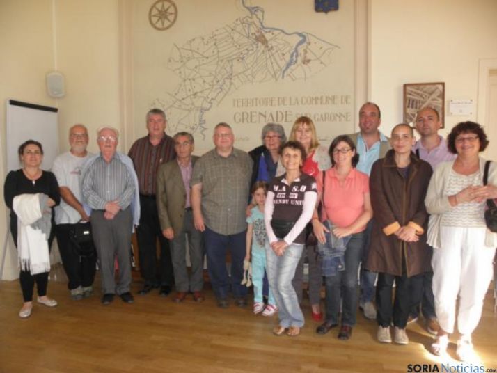 Grupo de españoles y franceses en Grenade