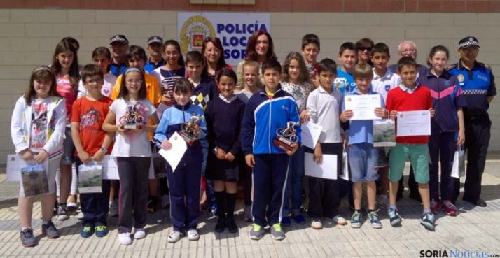 Los niños galardonados este curso.