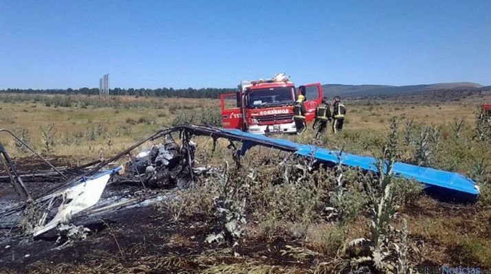 Imagen del aparato siniestrado. / Ayto Soria