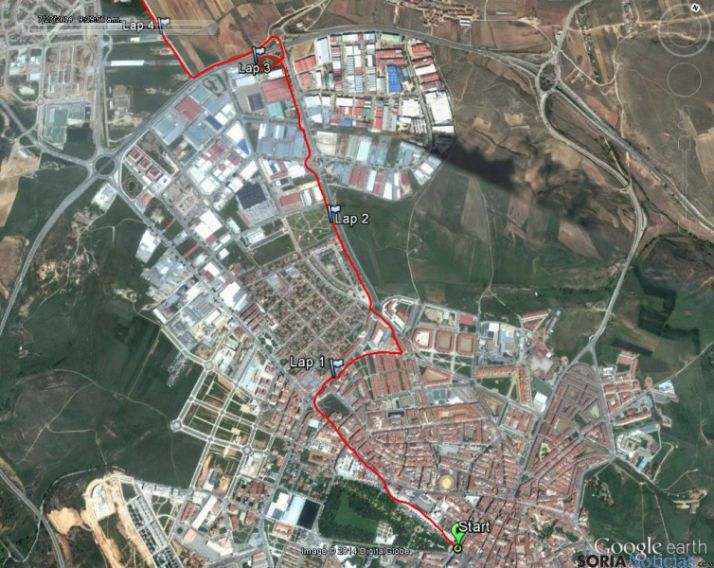 El trazado en el casco urbano de la capital.