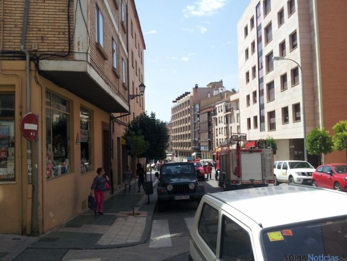 Incendio en la calle Santa María