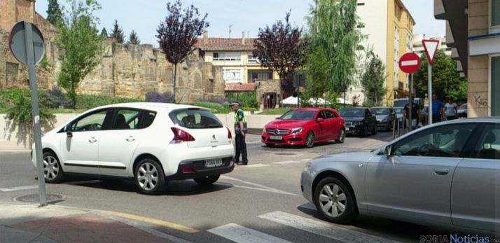 Diversos momentos del tráfico en la zona afectada por los cambios. / SN