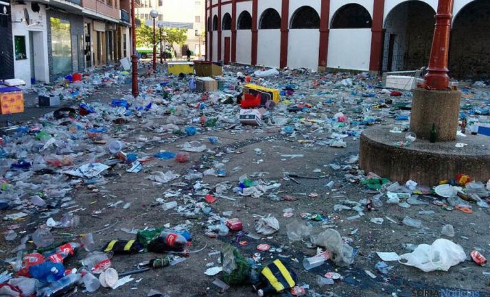 Aledaños a La Chata el sábado de madrugada. / SN
