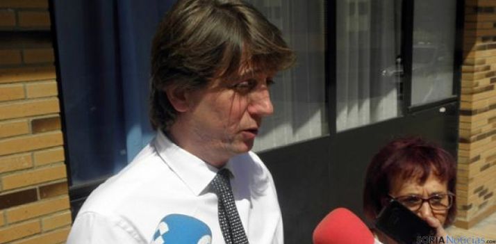 El alcalde de Soria, Carlos Martínez Mínguez este miércoles. / SN