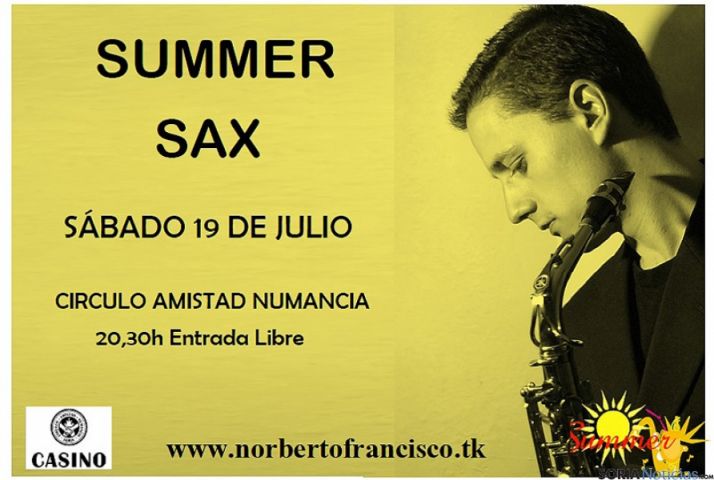 El saxofonista soriano, nuevamente en el Casino.