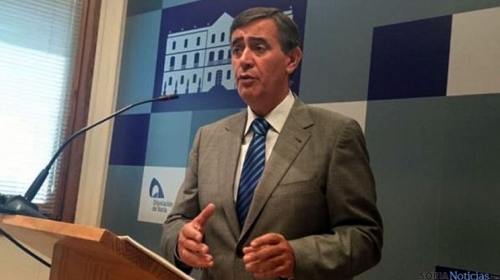 Antonio Pardo, presidente de la Diputación de Soria, hoy miércoles. / SN