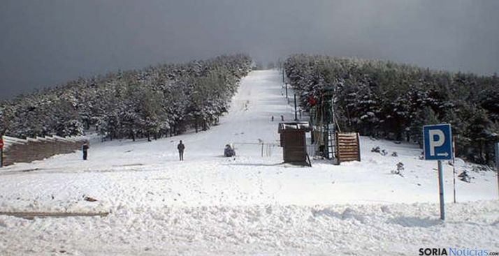 Imagen del punto de nieve de Santa Inés.