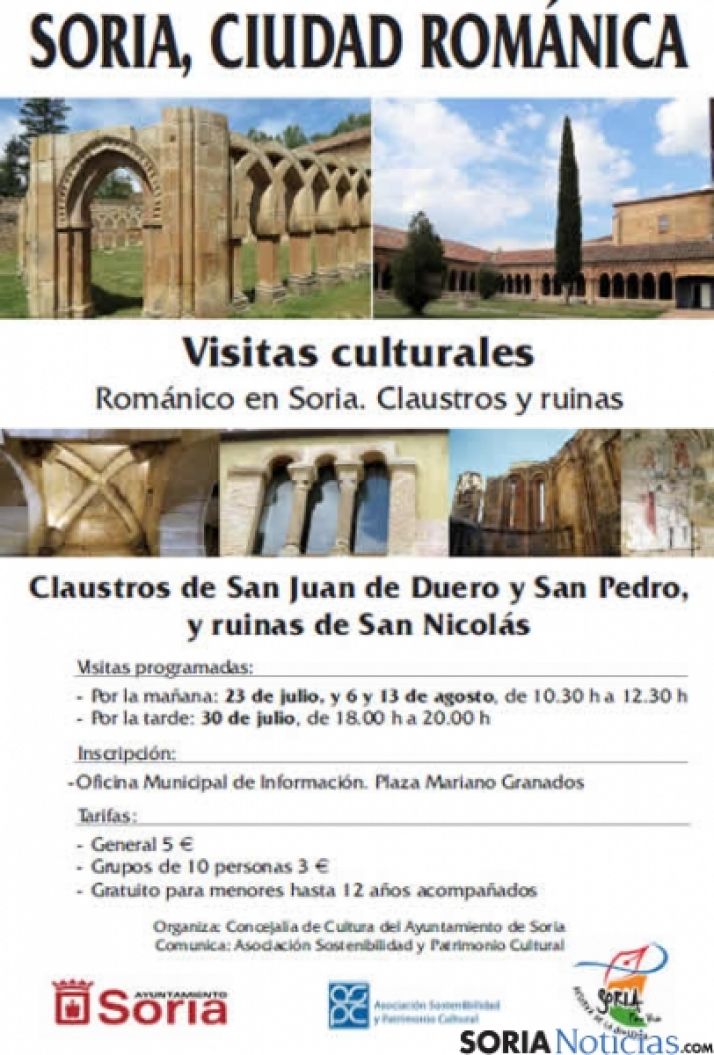 Cartel visitas al románico de Soria