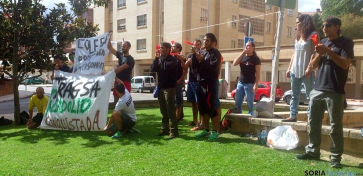 Miembros de la BRIF este mediodía en la capital. / SN