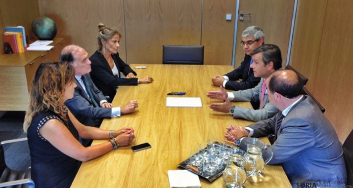 Momento de la reunión mantenida