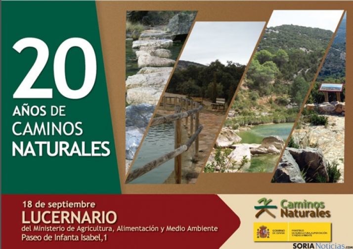 Cartel de 20 años de Caminos Naturales