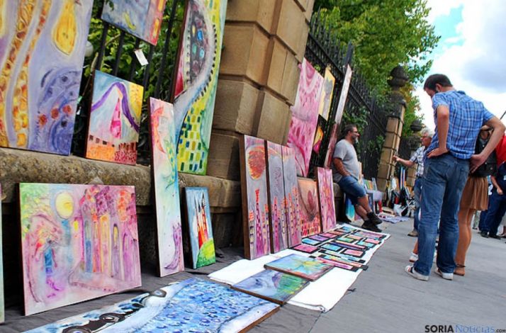 Uno de los expositores este domingo. / SN