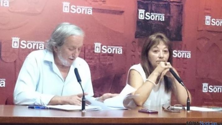 Los concejales Jesús Bárez y Lourdes Andrés