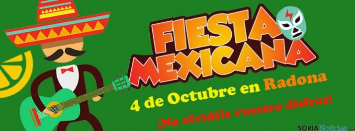 Cartel de las fiestas en Radona. 