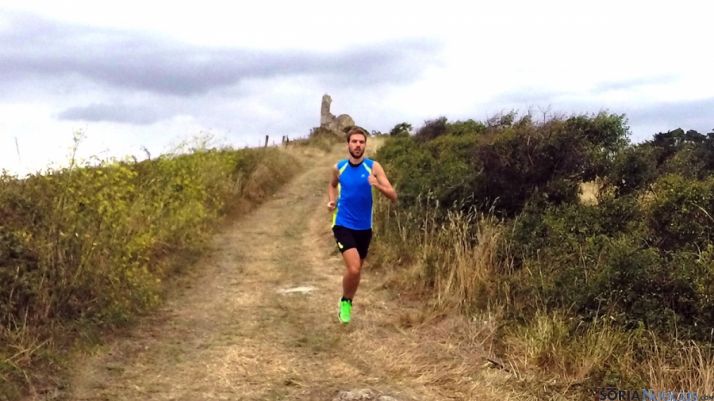 El joven Nacho Gutiérrez en plena carrera. 