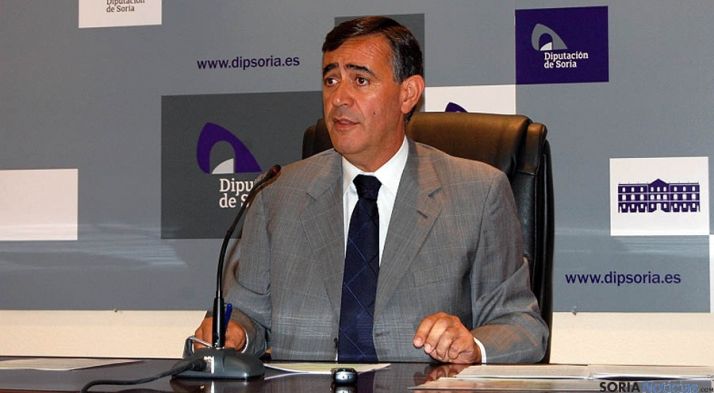 El presidente de la Diputación, Antonio Pardo, este miércoles. / Dip